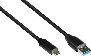 Kabel USB Alcasa USB-A - USB-C 0.5 m Czarny (2831-AC005S) 1