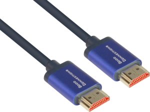 Kabel Alcasa Alcasa 4521-SF020B kabel HDMI 2 m HDMI Typu A (Standard) Niebieski 1
