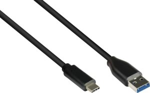 Kabel USB Alcasa USB-A - USB-C 2 m Czarny (GC-M0128) 1