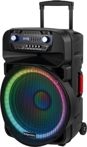 Kolumna Kruger&Matz Aktywna kolumna głośnikowa (z 2 mikrofonami bezprzewodowymi UHF, SD, Bluetooth, FM, USB, LED) 60 Watt 2