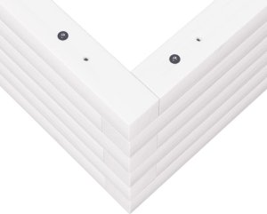 vidaXL Donica ogrodowa, biała, 80x80x23 cm, lite drewno sosnowe 8