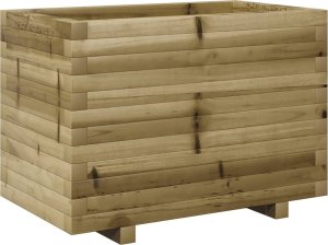 vidaXL Donica ogrodowa, 70x40x49,5 cm, impregnowane drewno sosnowe 7