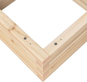 vidaXL Donica ogrodowa, 50x50x23 cm, lite drewno sosnowe 8