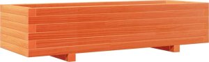 vidaXL Donica ogrodowa, woskowy brąz, 110x40x26,5 cm, drewno sosnowe 2