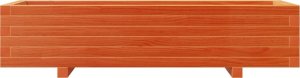 vidaXL Donica ogrodowa, woskowy brąz, 110x40x26,5 cm, drewno sosnowe 5
