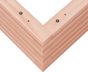 vidaXL Donica ogrodowa, 60x60x23 cm, lite drewno daglezjowe 8