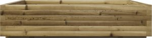 vidaXL Donica ogrodowa, 110x110x26,5 cm, impregnowane drewno sosnowe 6