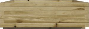 vidaXL Donica ogrodowa, 80x80x26,5 cm, impregnowane drewno sosnowe 6