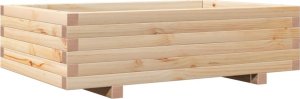 vidaXL Donica ogrodowa, 90x60x26,5 cm, lite drewno sosnowe 7