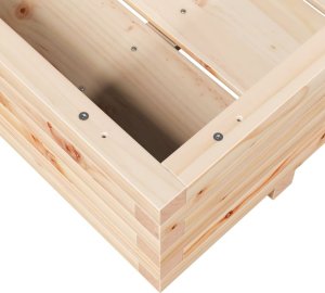 vidaXL Donica ogrodowa, 90x60x26,5 cm, lite drewno sosnowe 8