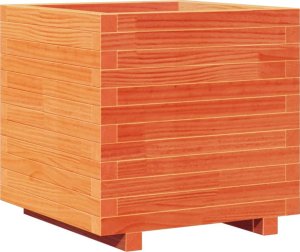 vidaXL Donica ogrodowa, woskowy brąz, 50x50x49,5 cm, drewno sosnowe 2