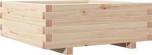 vidaXL Donica ogrodowa, 70x70x26,5 cm, lite drewno sosnowe 7