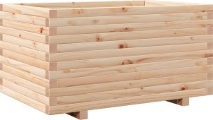 vidaXL Donica ogrodowa, 90x60x49,5 cm, lite drewno sosnowe 2