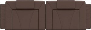 vidaXL Poduszka na wezgłowie, brązowa, 160 cm, sztuczna skóra 5