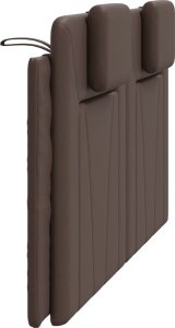 vidaXL Poduszka na wezgłowie, brązowa, 160 cm, sztuczna skóra 6