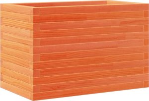 vidaXL Donica ogrodowa, woskowy brąz, 70x40x46 cm, lite drewno sosnowe 7