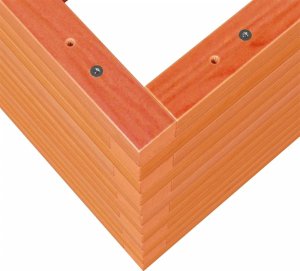 vidaXL Donica ogrodowa, woskowy brąz, 70x40x46 cm, lite drewno sosnowe 8