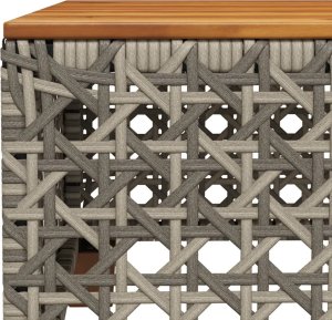 vidaXL 9-cz. zestaw mebli ogrodowych z poduszkami, szary, polirattan 7