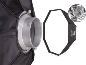 Lampa studyjna GlareOne Softbox 25x100 PRO - zestaw z gridem 11