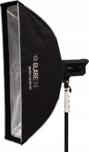 Lampa studyjna GlareOne Softbox 25x100 PRO - zestaw z gridem 7