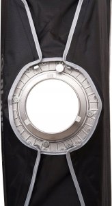 Lampa studyjna GlareOne Softbox 25x100 PRO - zestaw z gridem 9