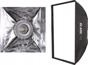 Lampa studyjna GlareOne Softbox 25x100 PRO - zestaw z gridem 10