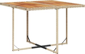 vidaXL 9-cz. zestaw mebli ogrodowych z poduszkami, beżowy, polirattan 5