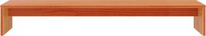 vidaXL Podstawka na monitor, woskowy brąz, 100x27x15 cm, lita sosna 4