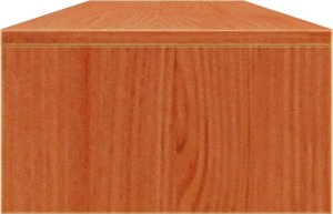 vidaXL Podstawka na monitor, woskowy brąz, 100x27x15 cm, lita sosna 5