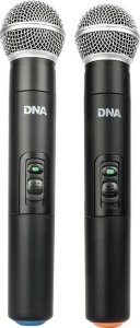 Radio DNA DNA KVM 2 mikrofony bezprzewodowe system nagłośnienia 518-542 MHz 3