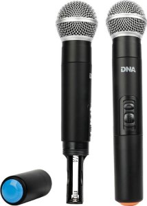 Radio DNA DNA KVM 2 mikrofony bezprzewodowe system nagłośnienia 518-542 MHz 5