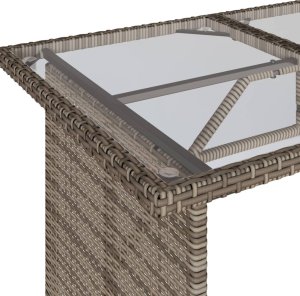 vidaXL 6-cz. zestaw mebli ogrodowych z poduszkami, szary, polirattan 7