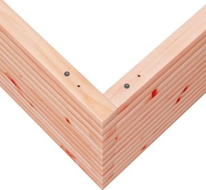 vidaXL Donica ogrodowa, 80x80x45,5 cm, lite drewno daglezjowe 8