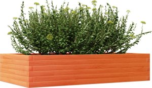 vidaXL Donica ogrodowa, woskowy brąz, 110x60x23 cm, drewno sosnowe 4