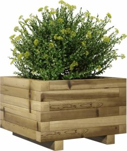 vidaXL Donica ogrodowa, 40x40x26,5 cm, impregnowane drewno sosnowe 4