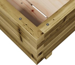 vidaXL Donica ogrodowa, 40x40x26,5 cm, impregnowane drewno sosnowe 8