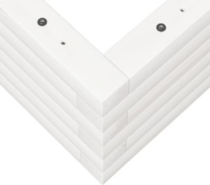 vidaXL Donica ogrodowa, biała, 110x60x23 cm, lite drewno sosnowe 8