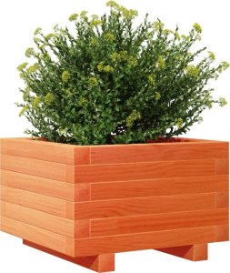 vidaXL Donica ogrodowa, woskowy brąz, 40x40x26,5 cm, drewno sosnowe 4