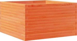 vidaXL Donica ogrodowa, woskowy brąz, 80x80x45,5 cm, drewno sosnowe 2