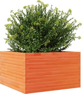 vidaXL Donica ogrodowa, woskowy brąz, 80x80x45,5 cm, drewno sosnowe 4