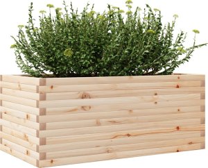 vidaXL Donica ogrodowa, 110x60x45,5 cm, lite drewno sosnowe 4