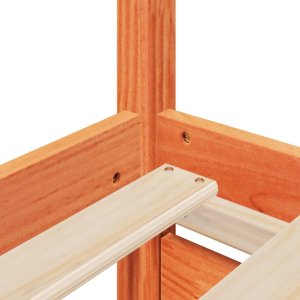 vidaXL Łóżko z szufladami i materacem, woskowy brąz, 100x200 cm, sosna 9