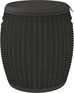 Szafa ogrodowa vidaXL Schowek ogrodowy 4-w-1, czarny, polipropylen 5