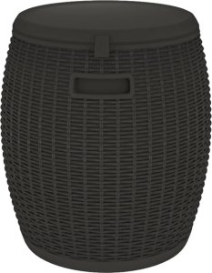 Szafa ogrodowa vidaXL Schowek ogrodowy 4-w-1, czarny, polipropylen 6