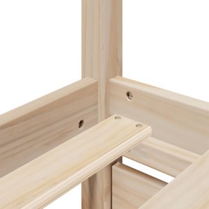 vidaXL Łóżko z szufladami i materacem, 200x200 cm, drewno sosnowe 9