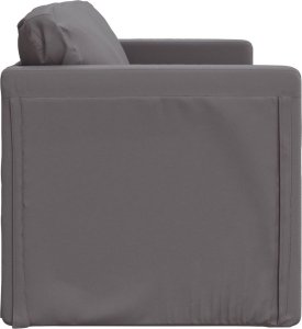 vidaXL Sofa podłogowa 2-w-1, szara, 112x174x55 cm, sztuczna skóra 6