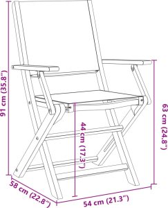 vidaXL 3-cz. zestaw mebli bistro, kremowa tkanina i drewno 11