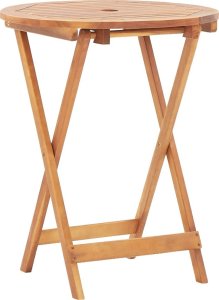 vidaXL 3-cz. zestaw mebli bistro, tkanina w liście i drewno 5