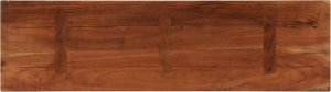 vidaXL Blat stołu, 100x20x3,8 cm, prostokątny, lite drewno z odzysku 5