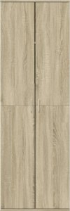 vidaXL Wysoka szafka, dąb sonoma, 60x35x180cm, materiał drewnopochodny 3